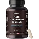 Third-Party Tested NAD+ & NR Supplement, Optimized Formula for Cellular Energy, Anti Aging Support, Heart Health - Nicotinamide Riboside, Made in USA (30 Day Supply)