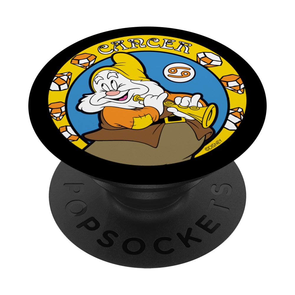 Disney Snow White and The Seven Dwarfs Happy Zodiac Cancer PopSockets Swappable PopGrip