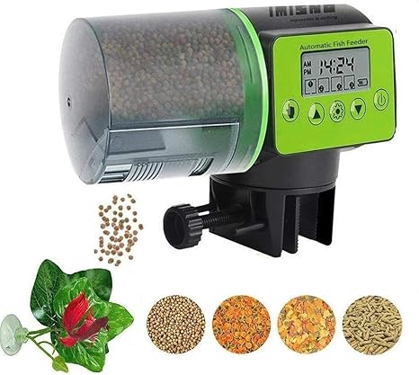 Amazon Com Mq Automatic Fish Feeder Turtle Fish Food Dispenser