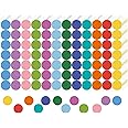 REGELETO 4200 PCS 0.75 Inch 12 Colors Round Colored Dot Stickers for Toddlers Teaching Papers, Color Coding Labels, Circle Dots Stickers for Office and Student Classroom (25 Sheets)
