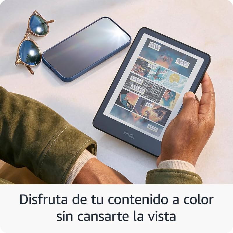 Novo Amazon Kindle Colorsoft: com 16GB de armazenamento, tela colorida e luz quente ajustável