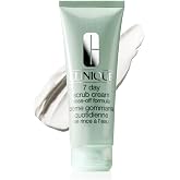 Clinique 7 Day Daily Gentle Face Exfoliator Lightweight Scrub Cream For All Skin Types | Mild Face Scrub With Silica | Exfoliating + Refining