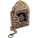 Islamic Car Rear Mirror Hanging Decorative Ornament Vehecle Necklace AMN142 Mini Al-Quran in Gold Color Cage Pendant Ramadan 