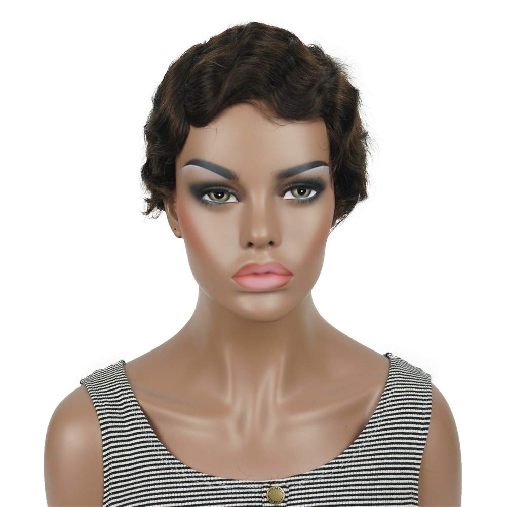 Amazon Com Aimole Short Finger Waves Hairstyles 100 Human Hair