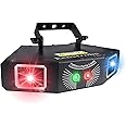 Pattern Party Light, Four Beam Effect,Scan Pattern Lights, Party Lights by DMX Control, Stage Lights for Festive - Home Dance Party Disco Bar Club Light Projecter