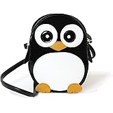 Sleepyville Critters Wide Eyed Penguin Crossbody Bag Purse