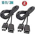 NES Classic Controller Extension Cable 3M / 10ft (2-PACK), i-Kawachi SNES Extension Power Cord for Super Nintendo SNES Classi