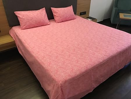 Love for Home Bed sheet For Double Bed (Pink). This is an exclusive range of Moonlit flower - Pink printed Bed cover with two pillow covers made up of with 100% Cotton. A value for money edition from the manufacturer as an inaugural product.