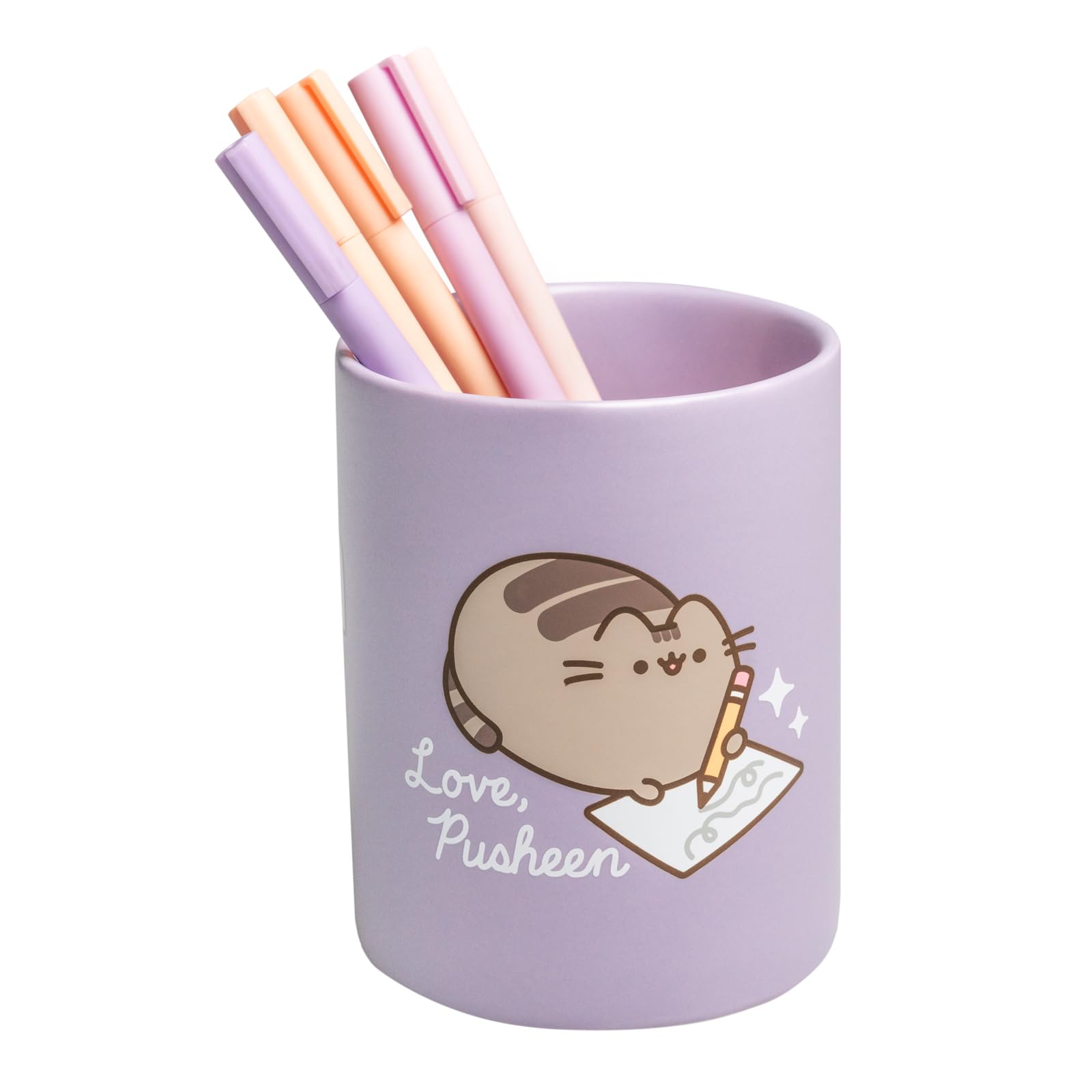 Grupo Erik Pen Holder For Desk - Pusheen Stationery | Ceramic Pen Pot, Pencil Pot, Pencil Holder, Desk Organiser | Pusheen Gifts For Cat Lovers, Cat Stationery Gifts Under 15 Pounds