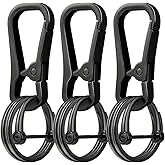 hejojoyzao Keychain Clip with Key Rings and D Ring, Metal Key Chain Hooks Holder for Home Car Keys Carabiner Men Women