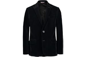 Tommy Hilfiger Boys' Blazer Suit Jacket, Button Closure, Notch Lapel & Front Flap Pockets