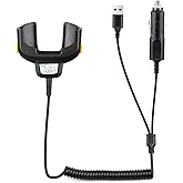Sicimly Tc77 2-in-1 Car and USB Quick Charger Cable for Zebra Tc70 TC77 TC72 TC75 TC75X TC70X TC55 TC720L Series,CHG-TC7X-CLA1-01 PDA Barcode Scanner Charger