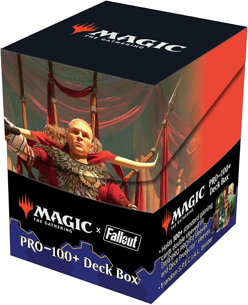 Ultra Pro Fallout 100+ Deck Box Caesar Legion Emperor Trading Card Storage