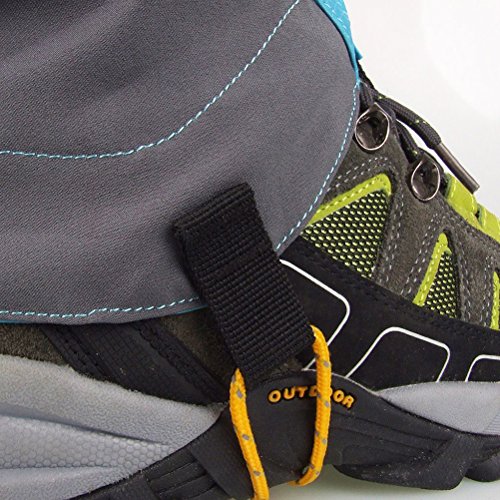 ROSENICE Hiking Gaiters Pair of Outdoor Waterproof Ankle Walking Gaiters Hiking (Blue)
