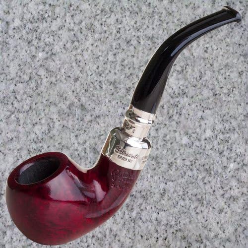 Peterson Pipe: Red Silver Spigot (03) Fishtail
