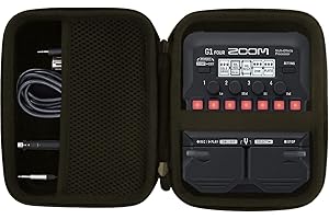 JINMEI Hard EVA Carrying Case Compatible with for Zoom G1/B1/A1 FOUR Bass Multi-Effects Processor Pedal Storage case.