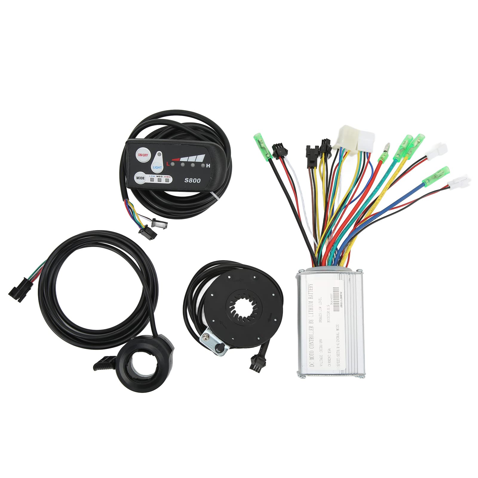 Socobeta Electric Bike Conversion Kit Electric Bicycle Controller Kit with LED S800 Display Panel for 250W 350W Motor