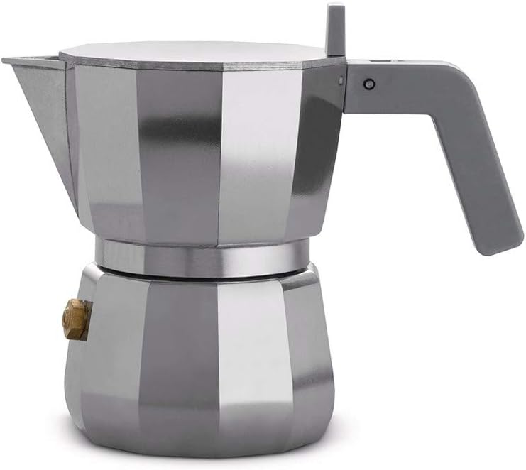 Alessi DC06/1 Espresso Coffee Maker, Aluminium, 1 tazza
