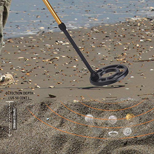 Wedigout Metal Detector MD-3009II Gold Detectors Treasure Finder Detectors Within 8 Inches Adjustable Sensitivity and Headphone Jack - Thumbnail 5