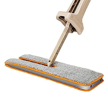 VelKro Automatic Hand Push Sweeper 360-Degree Rotating Brushes (Multicolour)