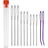 Large Eye Blunt Needles, Darning Yarn Tapestry Needle for Knitting Big Eye Blunt Yarn Sewing Wool Needles for Hand Sewing Cro