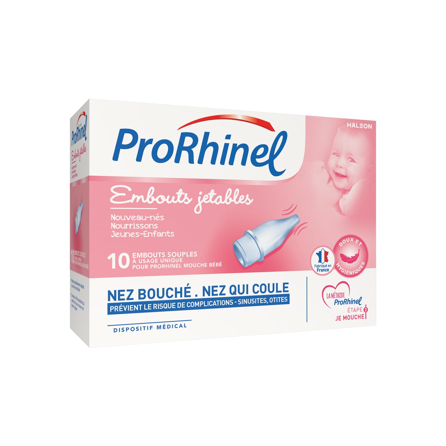 ProRhinel 10 Disposable Supple Ends for Baby Nose Blower