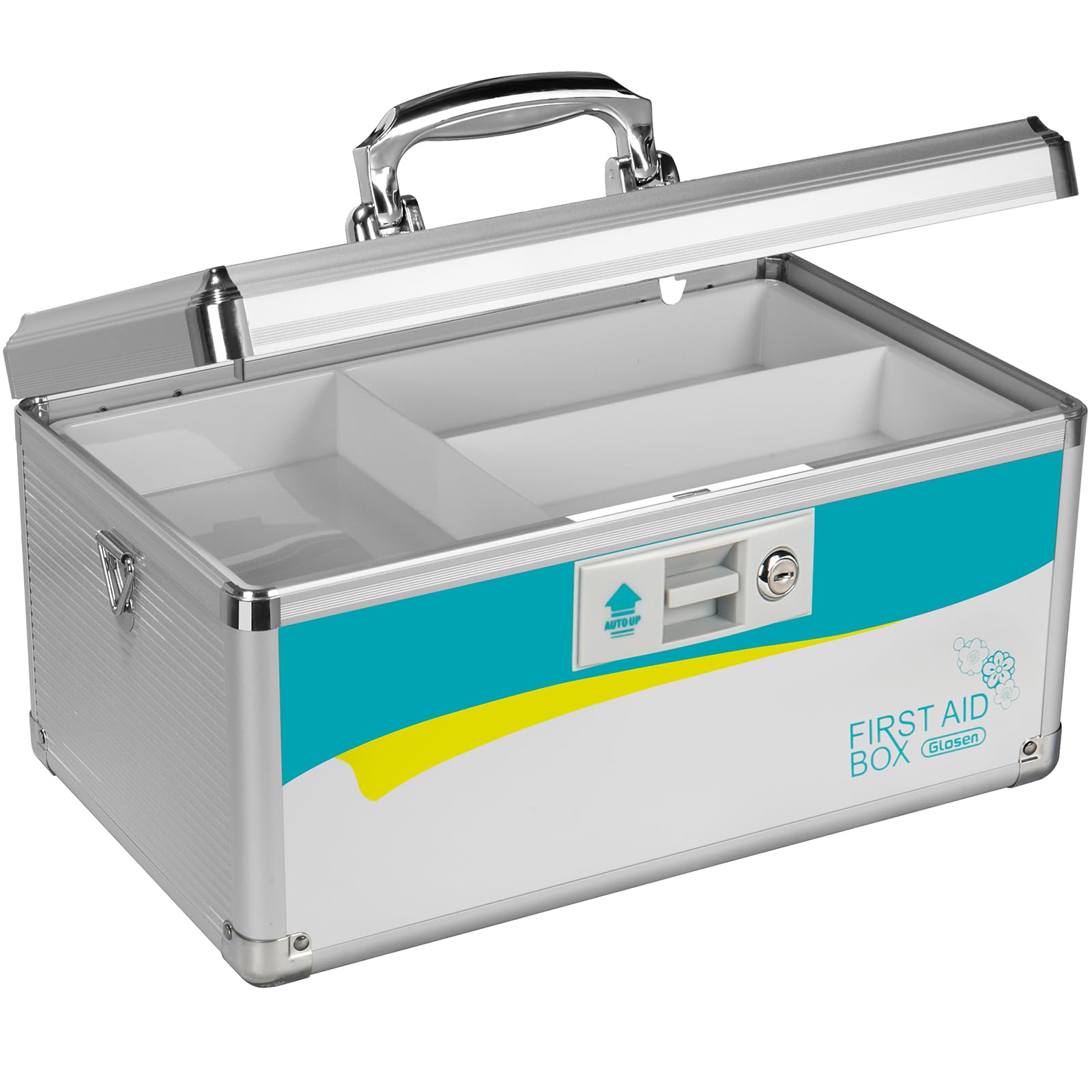 Photo 1 of Glosen Medicine Lock Box,locking medicine box,?Large?14.37 × 8.86 × 7.68 inch,First Aid Key Safe Box for Med