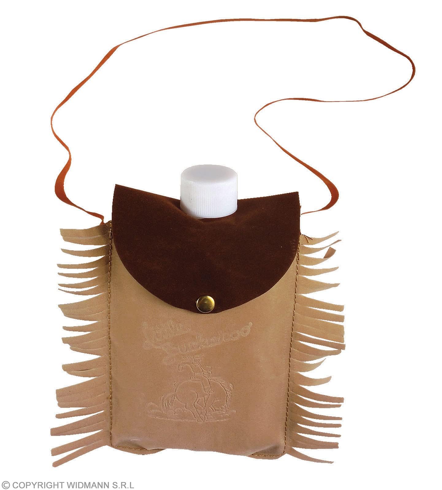 Suede Bag With Bottle Accessory for Fancy Dress
