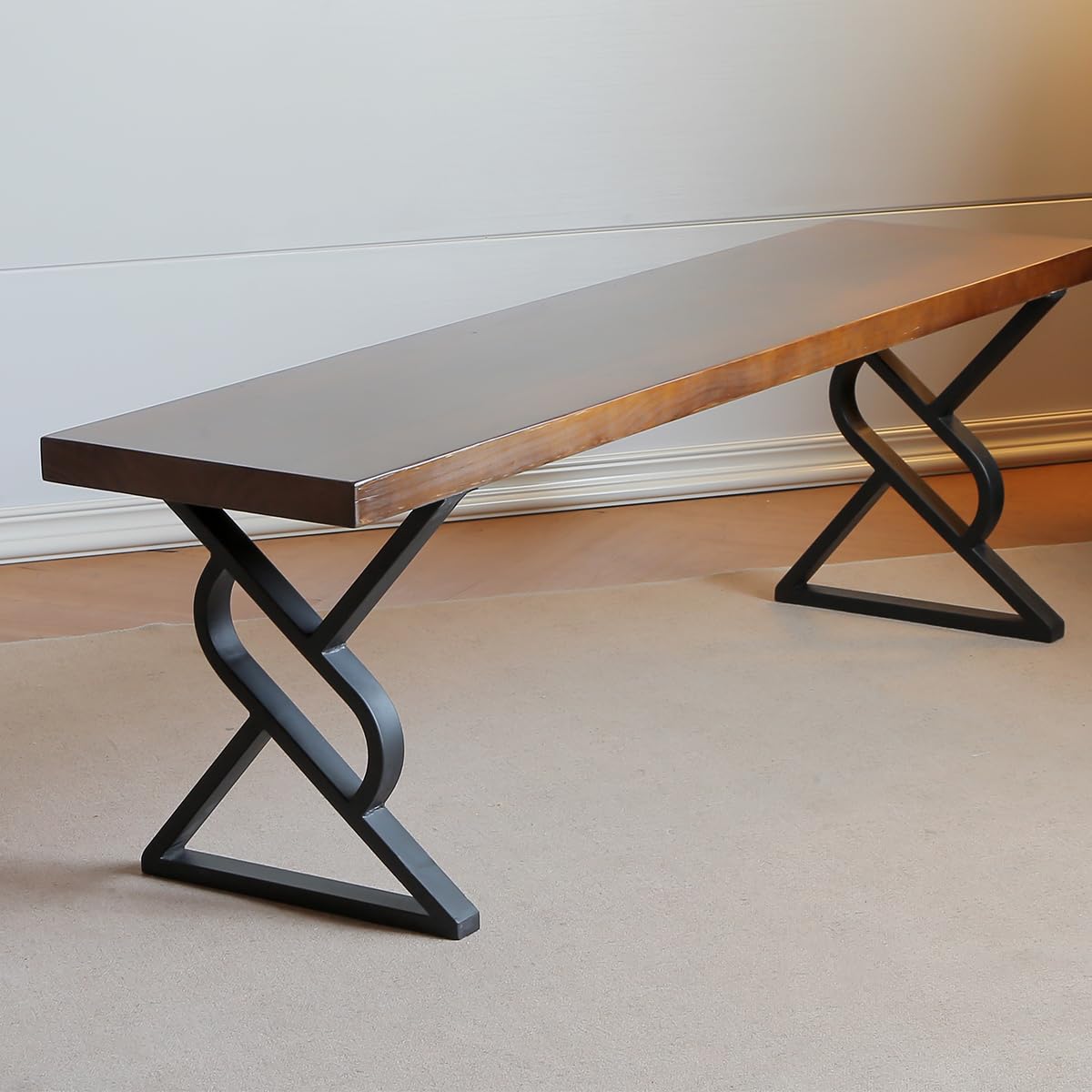 Photo 1 of ***IMAGE FOR REFERENCE ONLY*** BOTAOYIYI Metal Coffee Table Legs 18 Inch, Heavy Duty Bench Legs, Furniture Legs for Coffee Table, End Table, Night Stands, Desk Legs Set of 2 (A, 18")