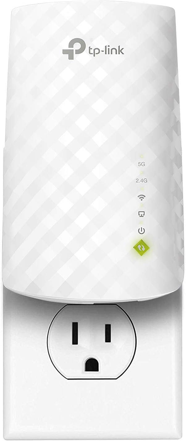 TP-Link AC750 WiFi Extender (RE220), Covers Up to 1200 Sq.ft and 20 Devices, Up to 750Mbps Dual Band WiFi Range Extender, WiFi Booster to Extend Range of WiFi Internet Connection: Computers & Accessories