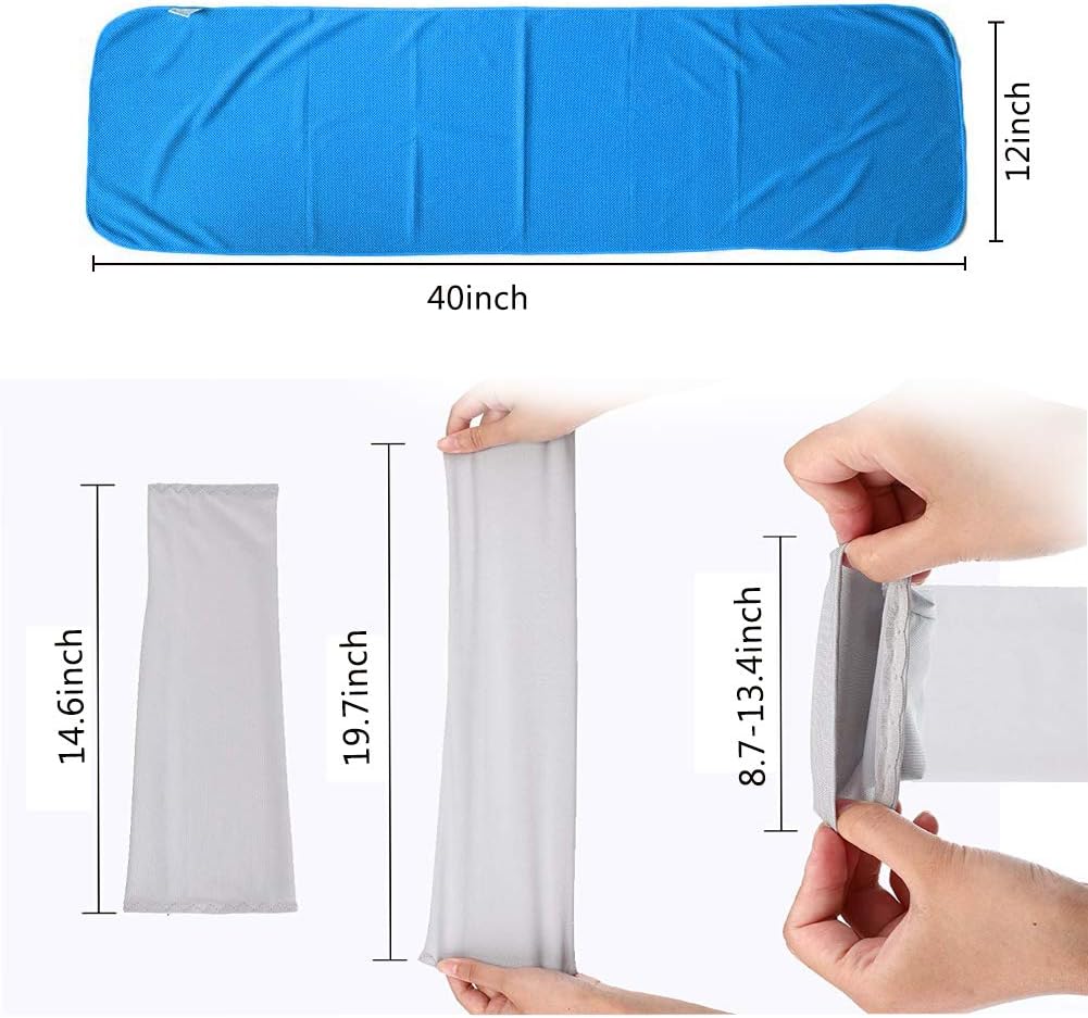 8 Pairs Compression Cooling Arm Sleeves Cover UV Sun Protection Ice Silk Cooling Elbow Sleeve Arm Warmer Sleeves For Men Women Sports Driving Cycling Basketball Running Golf with 3 Cooling Towels: Kitchen & Dining