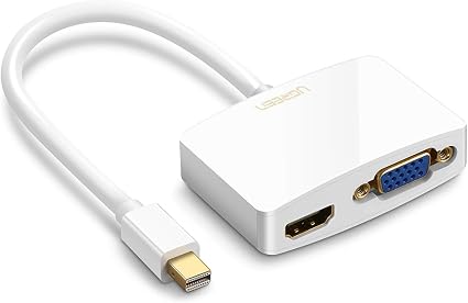 Amazon Co Jp Ugreen 4k 2k Mini Displayport 変換アダプタ Mini Dp To Hdmi Vga 変換 Macbook Pro 対応