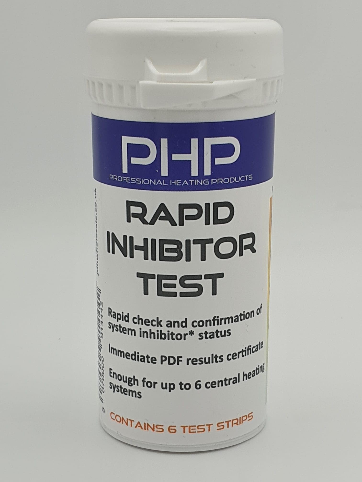 PHP Rapid Inhibitor Test Kit Strips for Central Heating & Underfloor + PDF Certificate (6)