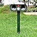 Ultrasonic Solar Powered Pest Repellent,CAMTOA Outdoor Animal Repeller Controllor Get Rid Of Birds Geese Cat Squirrel and Other Unwanted Animals for Outdoor Lawn Garden Yards (Style B)