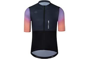 GCRFL Cycling Jersey Men Shorts Sleeves Road Bike Jersey Bicycle Tops Shirt, Zipper Pocket UPF 50+ Lightweight PRO Race Fit