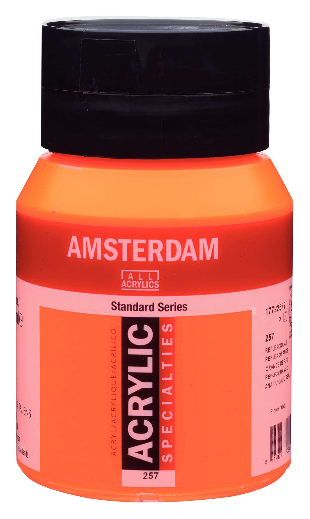 Amsterdam Standard Series Acrylic Jar 500 ml Reflex Orange 257 (17722572)