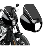 Amazon.com: TCMT Quarter Head Fairing Windshield w/49mm Fork Clamp