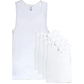 Van Heusen Mens Tank Top - 5 Pack Soft Cotton Classic A-Shirt Tank Tops Mens Undershirts Sleeveless Tee Shirts Pack