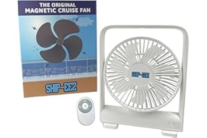 SAILPAK Ship-EEZ Cruise Ship Approved Fan, Magnetically Hangs from Stateroom Ceilings and Walls, The Original Cruise Fan