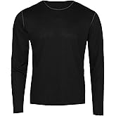Hot Chillys Men's Pepper Bi-Ply Thermal Warming Midweight Relaxed Fit Stretching Base Layer Long Sleeve Crewneck