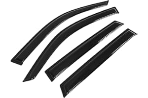 TORCIA Tape On Window Visors Fits for 2001-2005 Toyota Rav4 4-Door, Side Auto Window Wind Deflectors, Ventshade, Rain Guards for Cars/Trucks