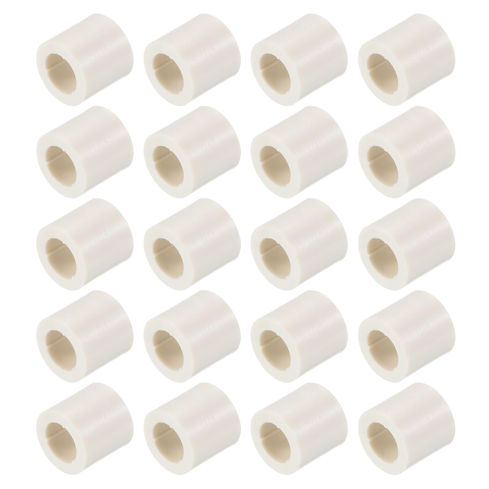 PATIKIL 0.5"/12.5mm x 13mm Pool Cue Ferrules, 20 Pack Billiard Cue Ferrules Slip on Snooker Pool Stick Tips Replacement Accessories, White