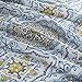 Home Essence - Taya Shower Curtain - Blue and Yellow - Printed Medallions Pattern - 72x72 inches