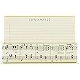 Graphique Flat Note Cards - Musical Stationery Cards with Matching Envelopes and Display Box - Blank Decorative Cards Make Perfect Gifts for Music Lovers - 50 Pack (NT1155MB)