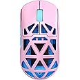 MCHOSE AX5 PRO MAX Wireless Gaming Mouse, 8KHz Polling Rate Focus PAW 3395 Optical Sensor - 26,000 DPI, 53g Lightweight - 170 Hr Battery, Magnesium Alloy Mice-Pink