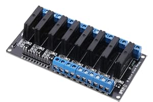 OUMEFAR 5V 8 Channel Solid State Relay Module High Level Trigger 2A Mini DIY Relay with for Industrial Controls