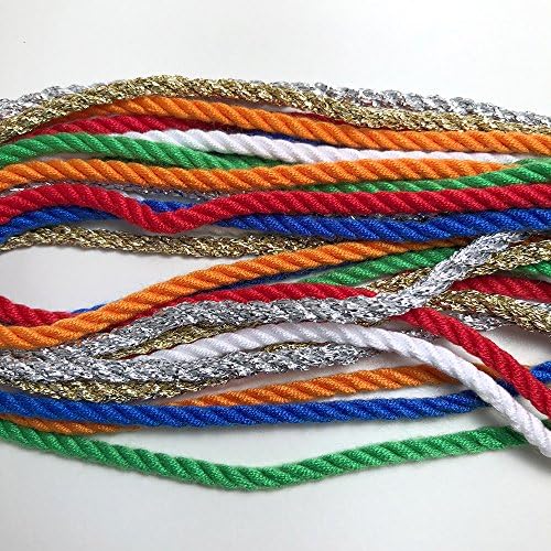 特別セール品 66色から選べるカラーよりひも 30 色番1 33 アクリル撚紐 長さ5m 太さ3mm Poppy 色番5 Red