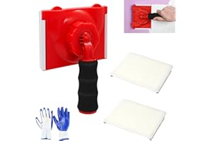 CANUMER Paint Edger Trimmer for Walls, Ceilings & Corners - Precision Edge Painting Tool with 2 Replacement Pads & Gloves, Paint Pad Applicator, Paint Edger Tool, DIY Home Wall Painting Edging Kit