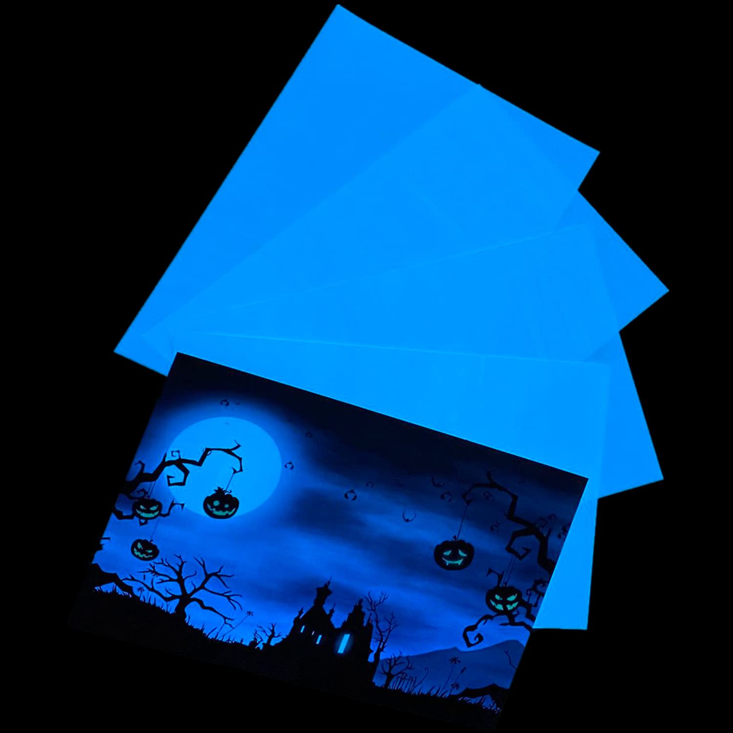 Everyglow Glow in The Dark Photo Paper, Luminous Printing Paper, 5pcs A4 Sky Blue Glow, 8.27" x 11.7"