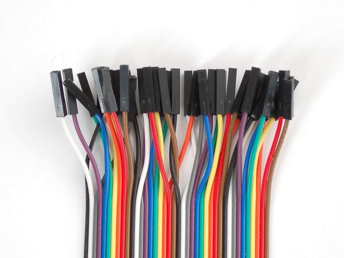 Adafruit Premium Female/Female Jumper Wires - 40 x 12 (300mm)